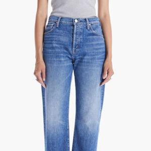 MOTHER DENIM The Ditcher Crop Running With Scissors 30